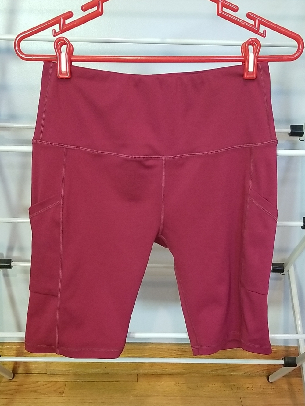 Burgundy Active Shorts